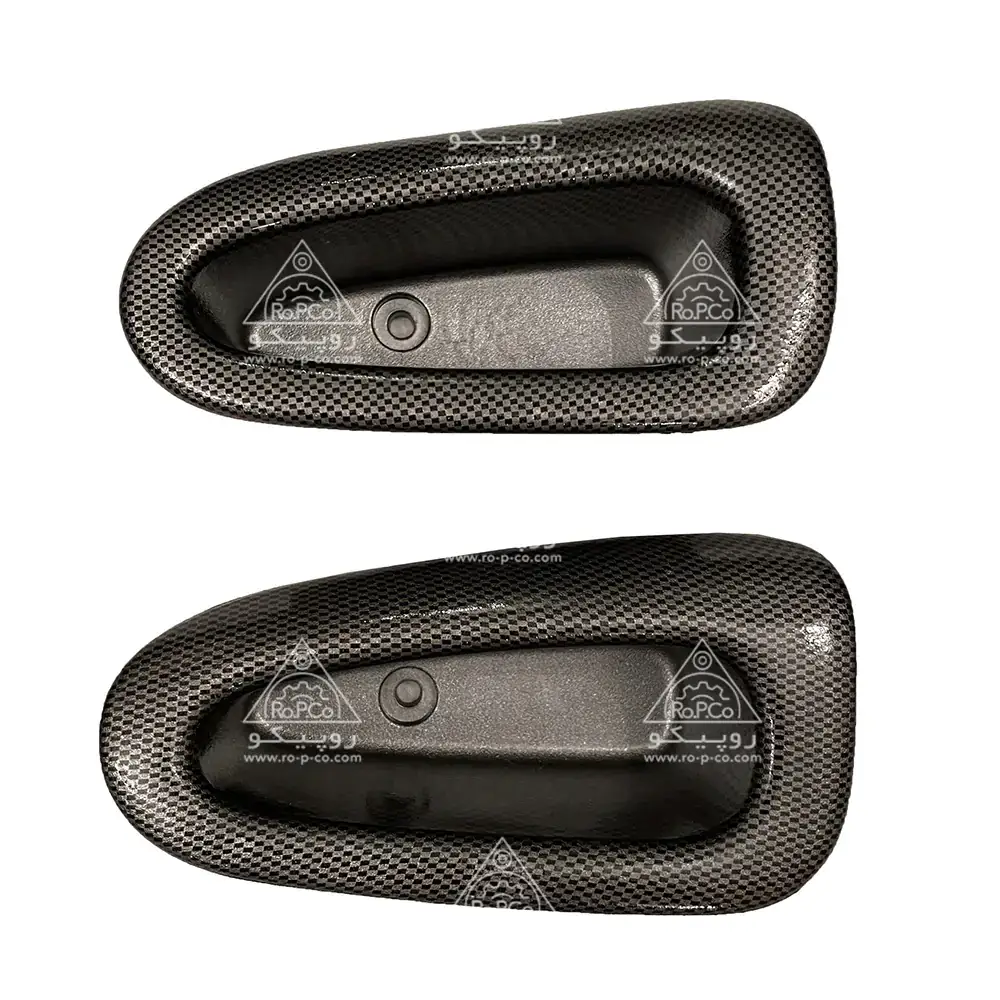 قاب دستگیره مشکی کربن پژو 206